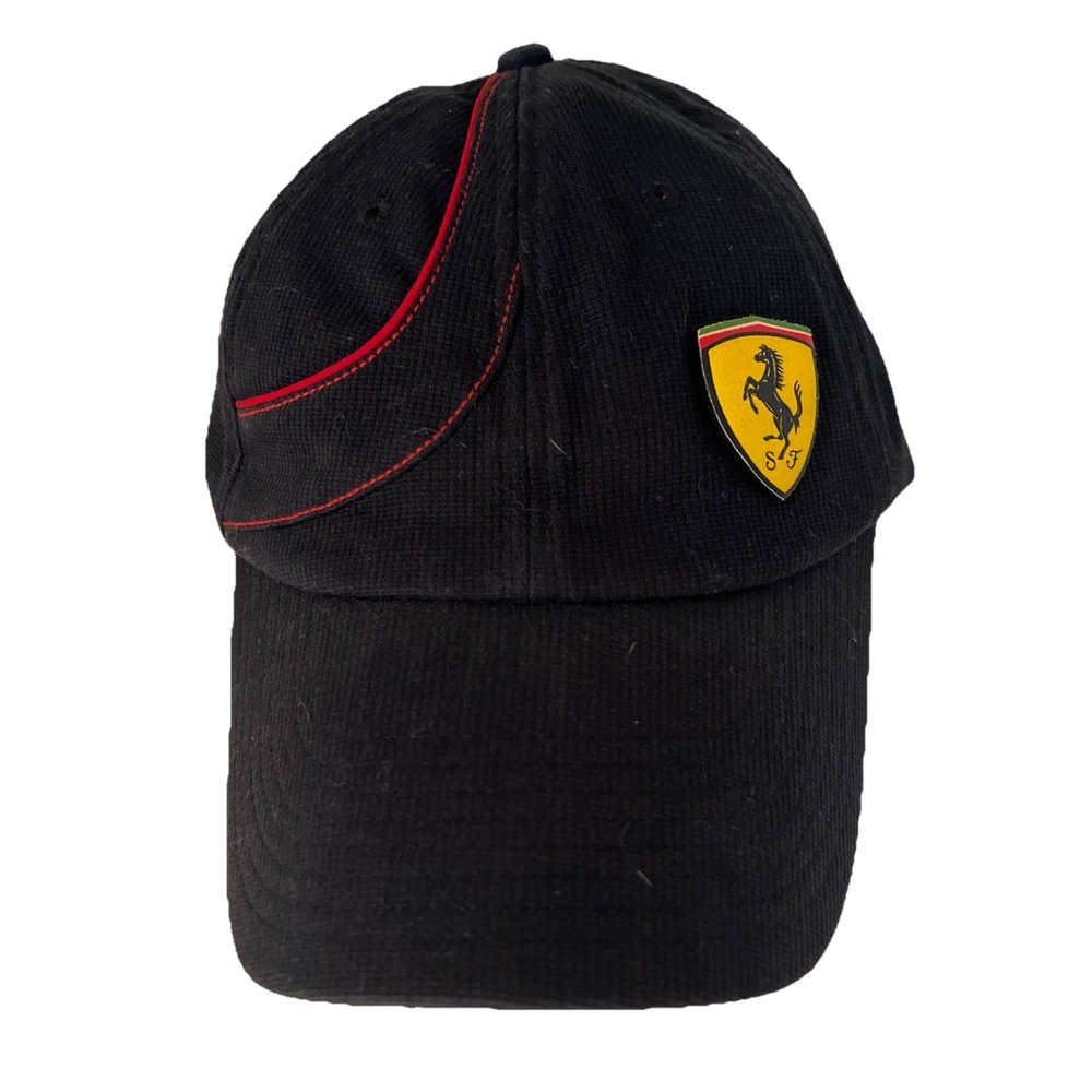 Puma Ferrari Men's Baseball Cap Hat Size L/XL Automobile Black Official Licensed